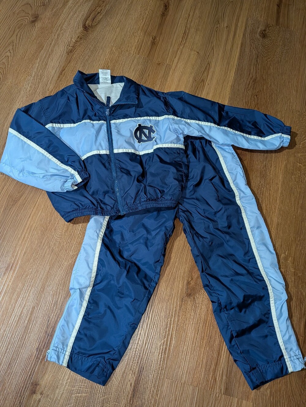 Vintage Kids' UNC Windbreaker Tracksuit 4T
